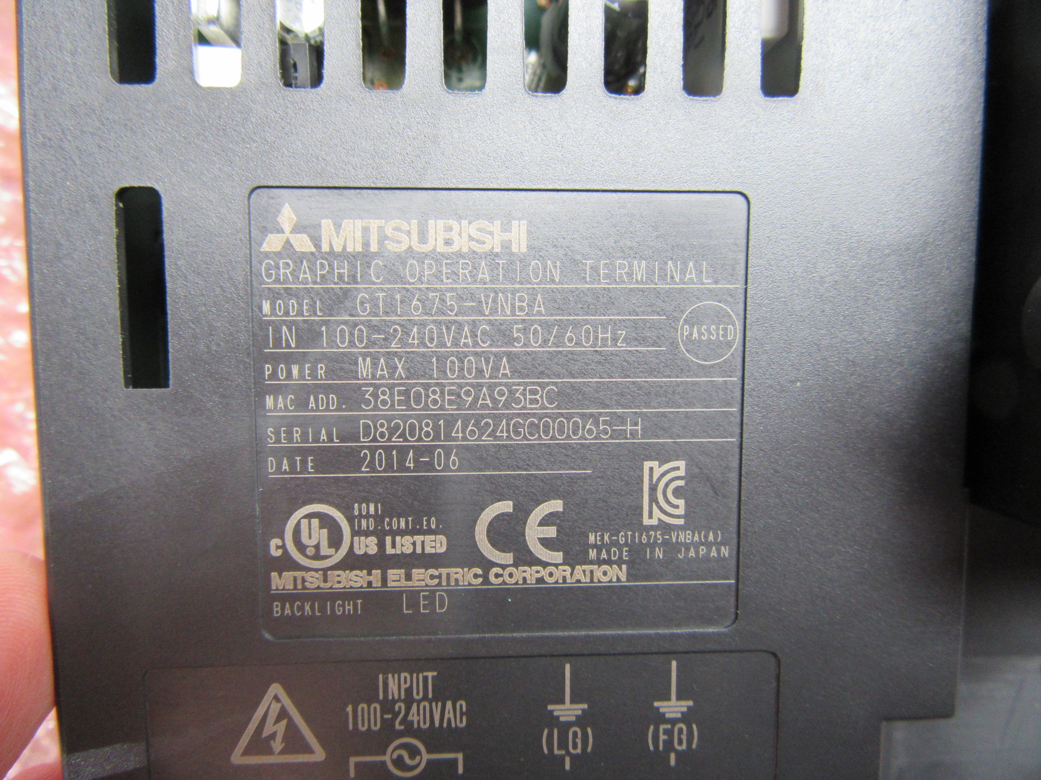三菱/MITSUBISHI タッチパネル GOT1000(GT1675-VNBA)