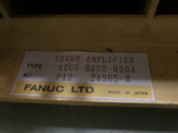 ファナック/FANUC サーボアンプ A06B-6058-H004