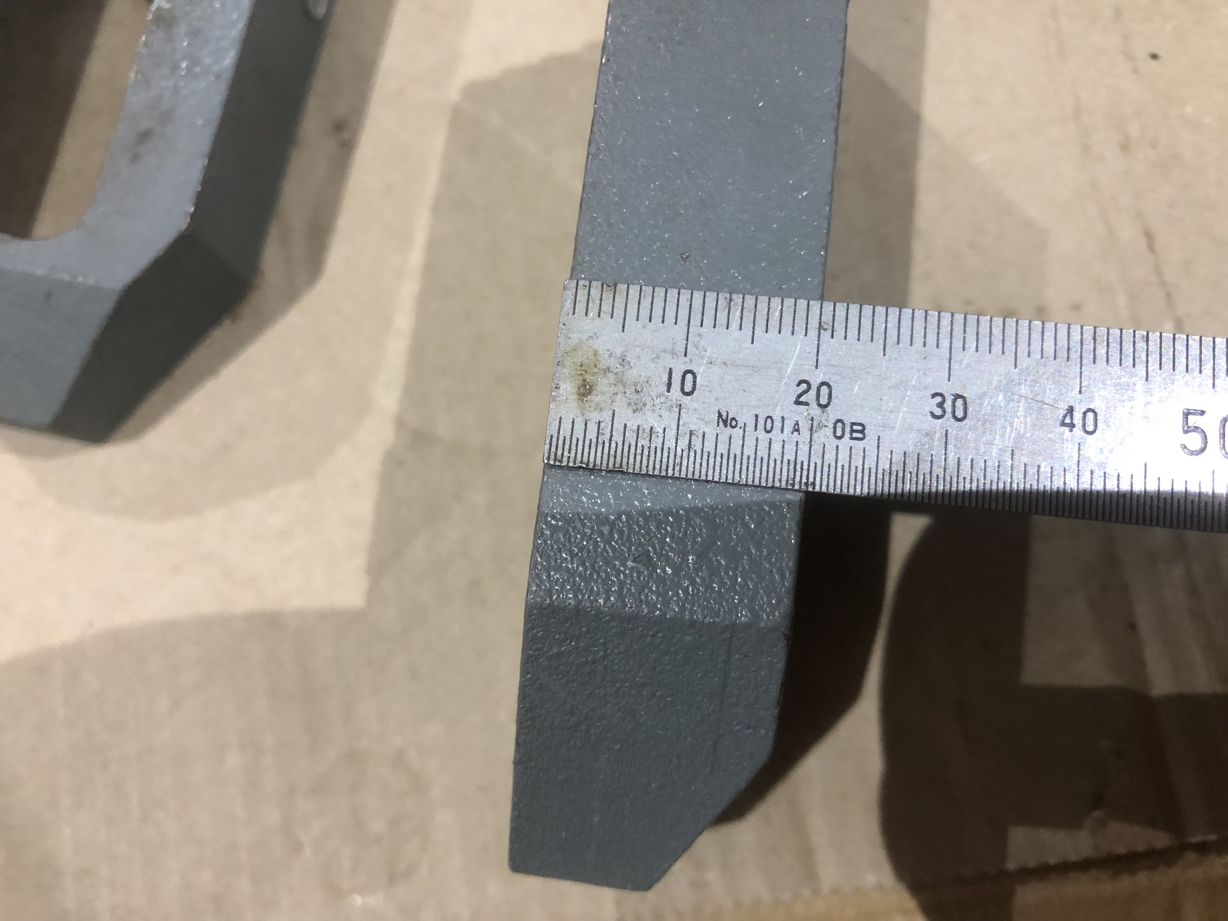 ESCO/エスコ ステップクランプ2個 L100xW40xH20mm