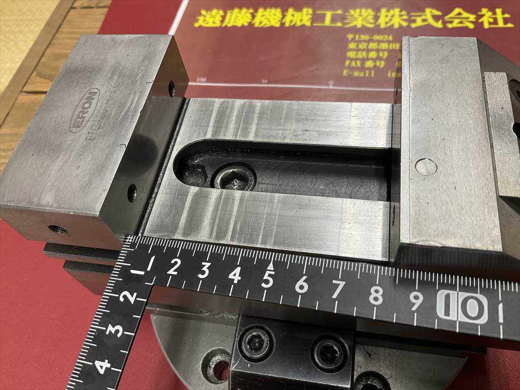ナベヤ クサビロックツールメーカーバイス ETO-80TH　口金巾80×高さ26×開き85mm
