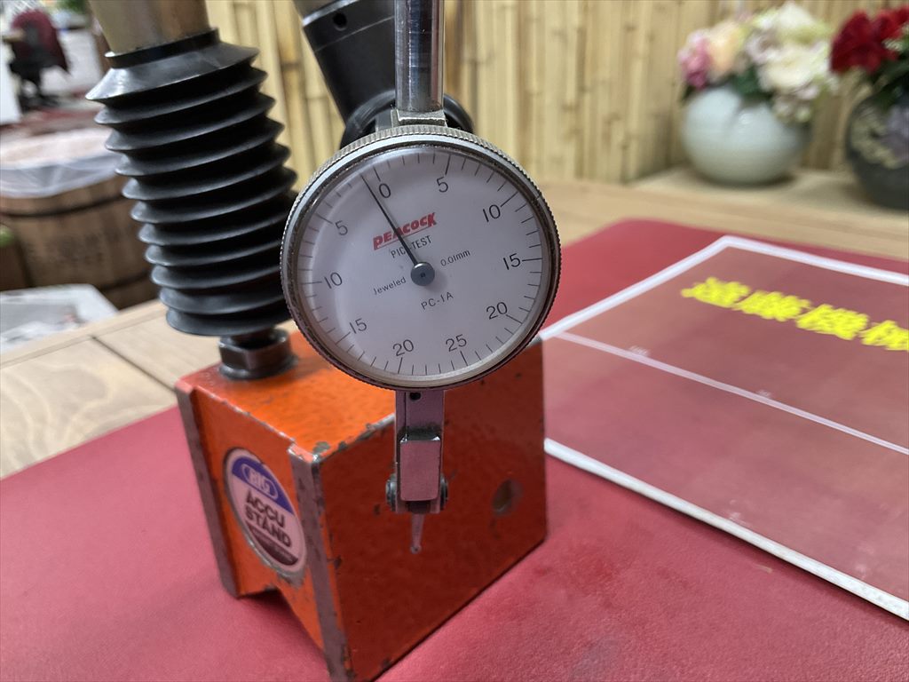 BIG マグネットスタンド TEKUSA　ACCU　STAND　PEACOCKダイヤルゲージ0,01mm