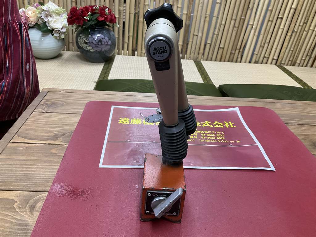 BIG マグネットスタンド TEKUSA　ACCU　STAND　Teclockダイヤルゲージ0,01mm