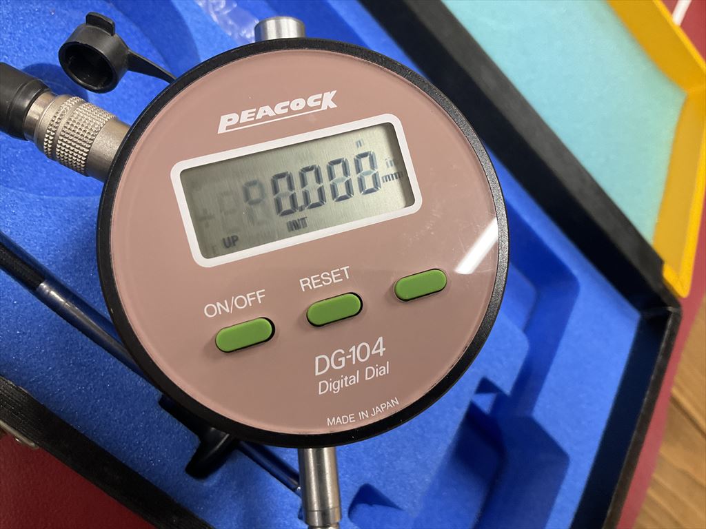 PEACOCK DIGITAL　DIAL　GAUGE DG-104　100V　1μm～10mm