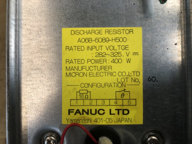 ファナック/FANUC 放電抵抗器 A06B-6089-H55
