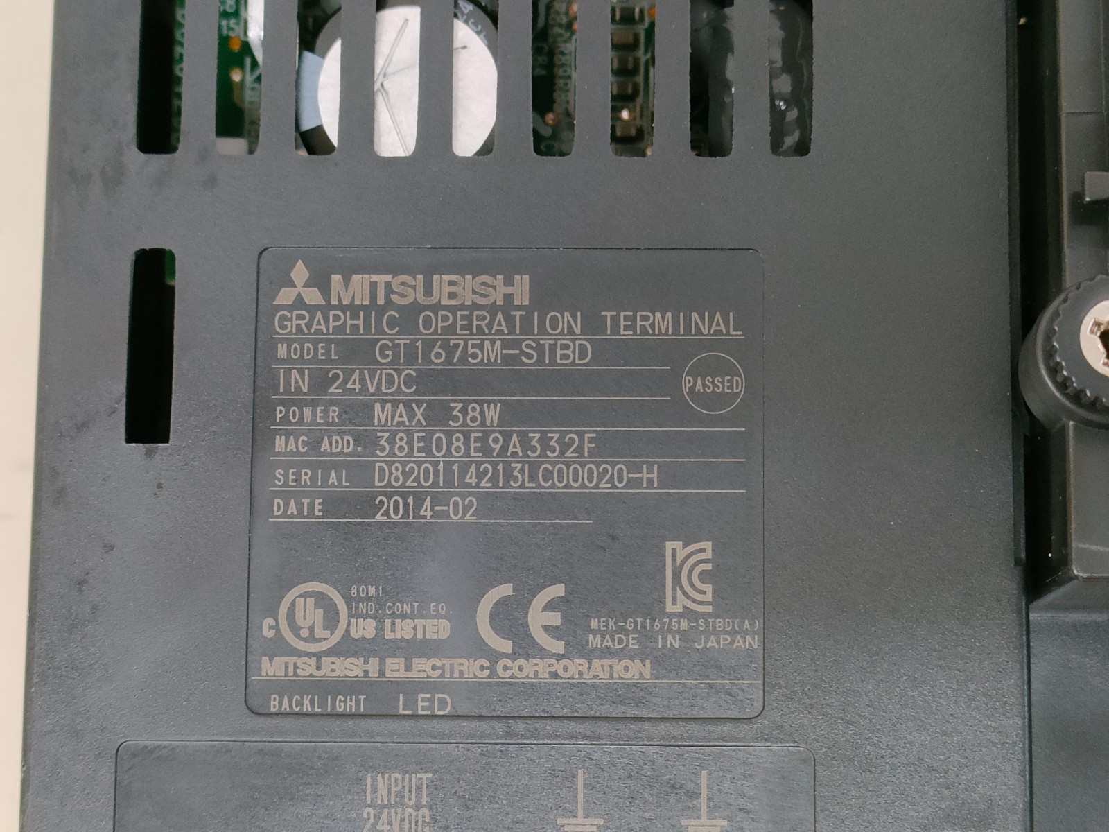 三菱電機 タッチパネル GT1675M-STBD