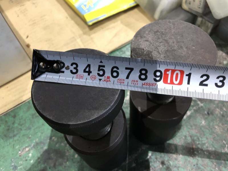 不明 豆ジャッキ2個 約φ65mm