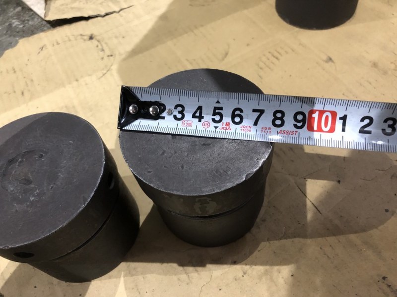 不明 豆ジャッキ2個 約φ80mm