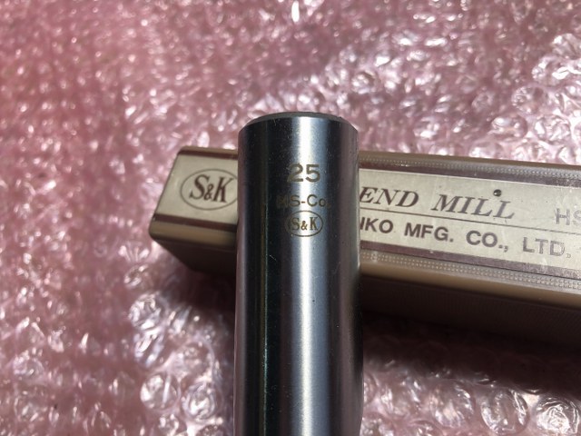 三興製作所/SANKO TOOL 2枚刃エンドミル 【2枚刃エンドミル】φ25 HS-CO