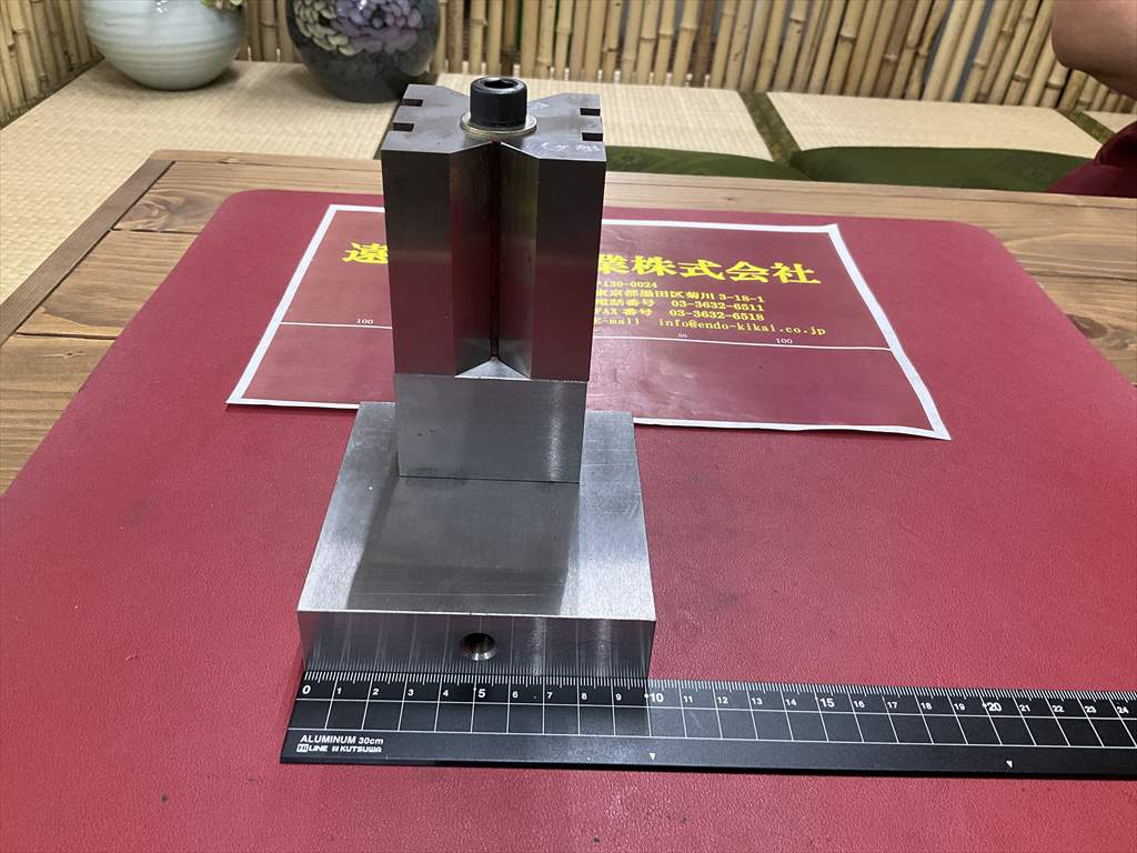  Vブロック 60×70×60mm　治具ベース付105×100×27mm