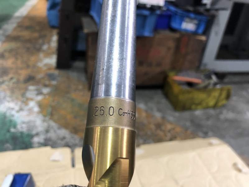 三菱/MITSUBISHI TIN 鉄骨用テーパードリル 26.0　Co-HSS