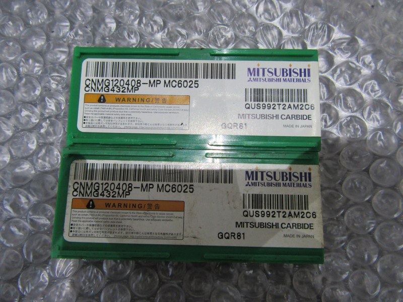 三菱/MITSUBISHI チップ CNMG120408-MP　CNMG432MP MC6025（2個）