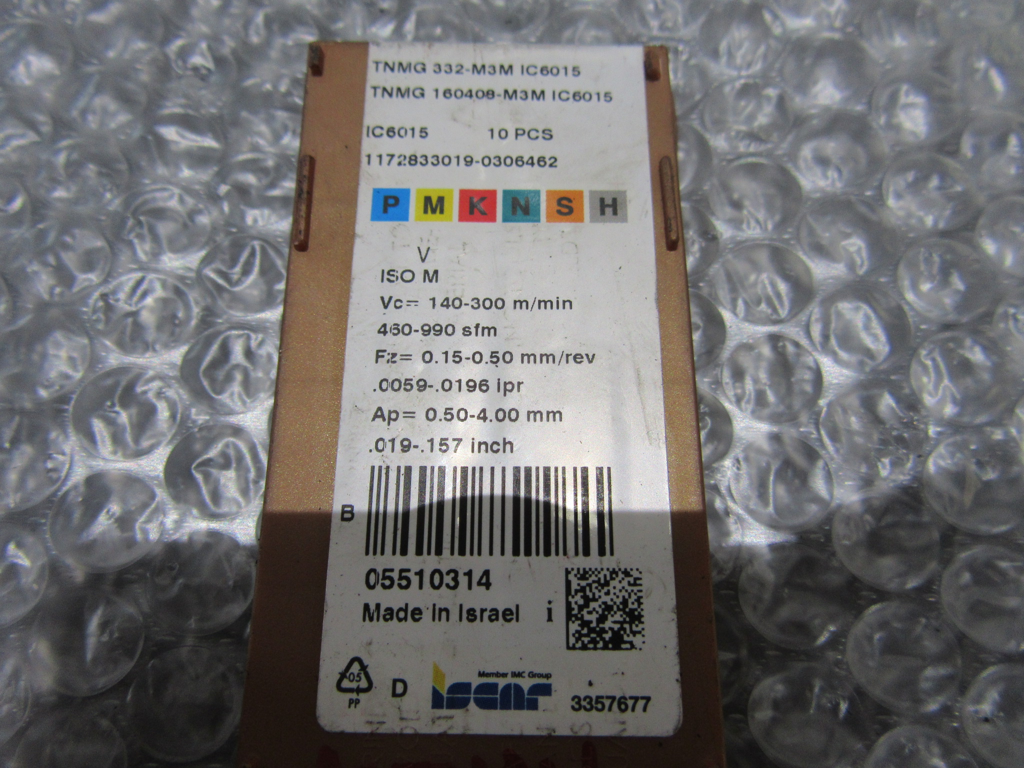 イスカル/ISCAR チップ TNMG332-M3M IC6015