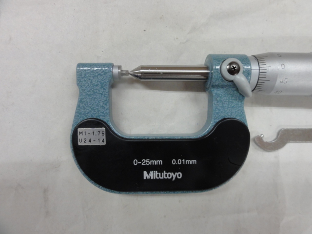 MITUTOYO｜ミツトヨ 固定式ねじマイクロメーター TMS-25/M3