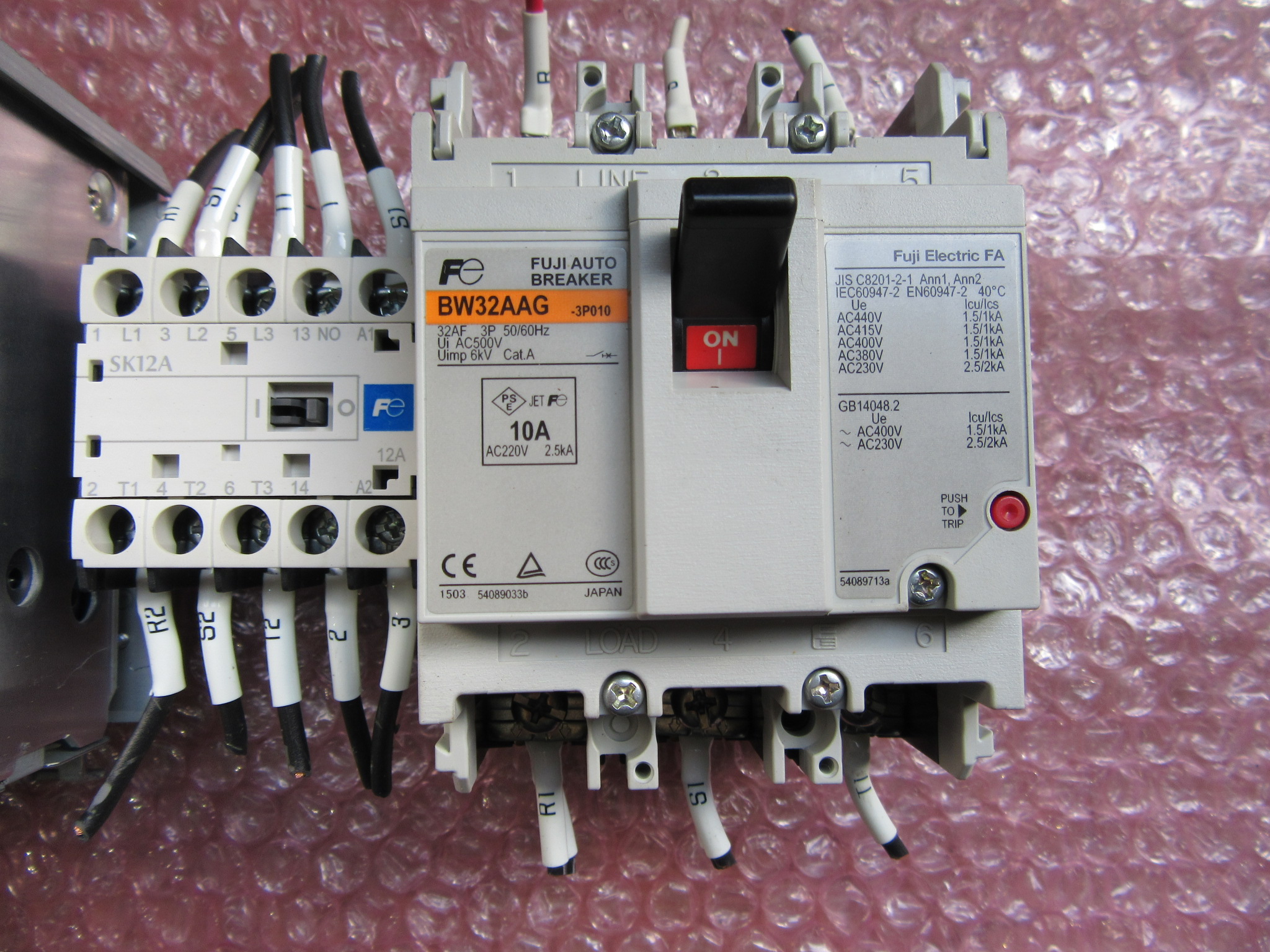 不明 オートブレーカ 一 (BW32AAG),(SK12A),(PBA100F-24)