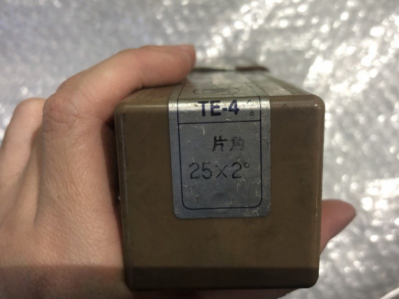 S＆K 4枚刃/スクエア/テーパーエンドミル φ25x2°（TE-4）