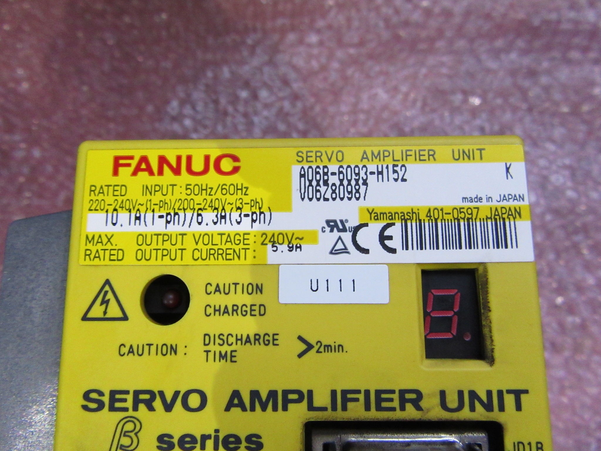FANUC/ファナック サーボアンプ A06B-6093-H152