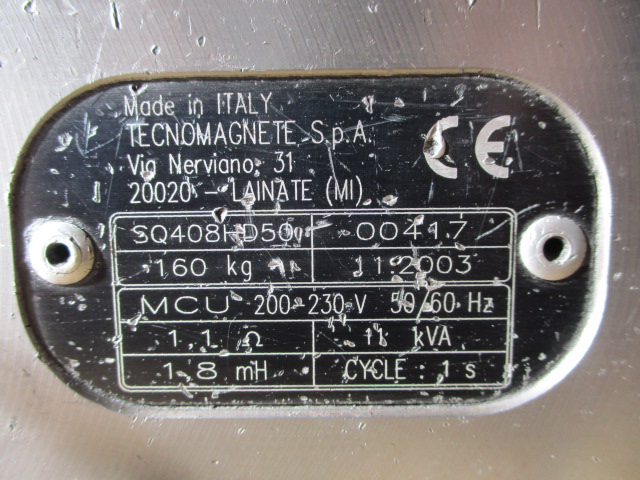TECNOMAGNETTE(ITA) 永電磁チャック（フライス用） SQ408HD50