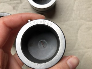 不明 タレパン金型（ダイ）3個 【タレパン金型（ダイ）3個】(1)1.55x8.65　(2)0.95x10.15　(3)0.95x8.65
