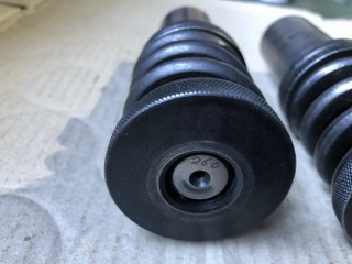 不明 タレパン金型(パンチ）2本 【タレパン金型(パンチ）2本】(1)26.0 (2)30.0