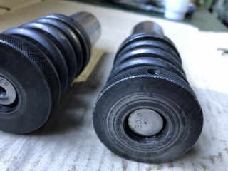 不明 タレパン金型(パンチ）2本 【タレパン金型(パンチ）2本】(1)26.0 (2)30.0