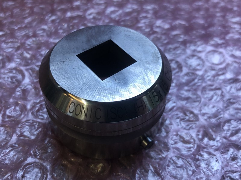 コニック/Conic タレパン金型（ショート/セット） ダイ：15x15　C＝0.2   パンチ：15.0x15.0