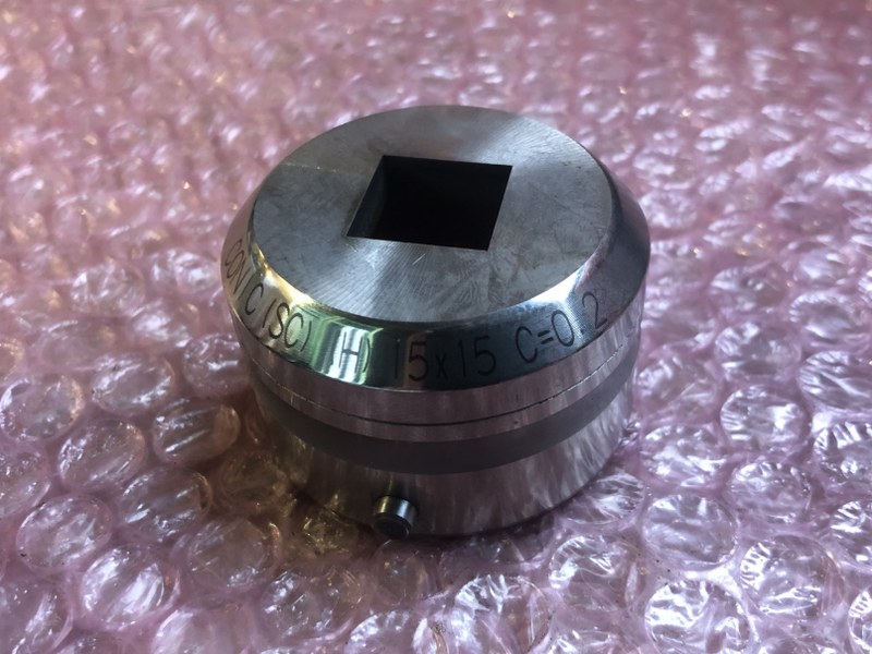 コニック/Conic タレパン金型（ショート/セット） ダイ：15x15　C＝0.2   パンチ：15.0x15.0
