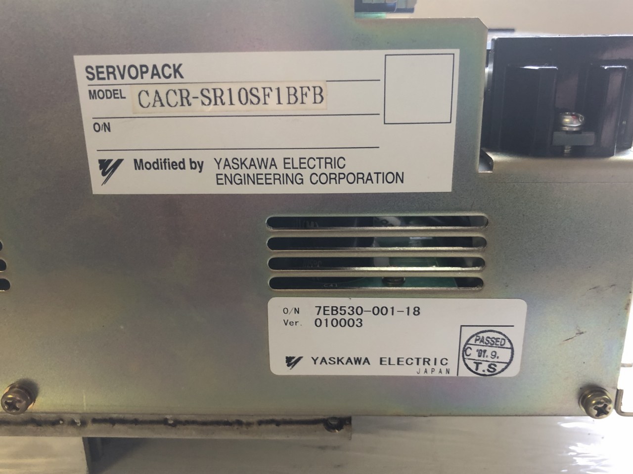 安川電機 YASKAWA ELECTRIC サーボパック SERVOPACK CACR-SR10SF1BFB