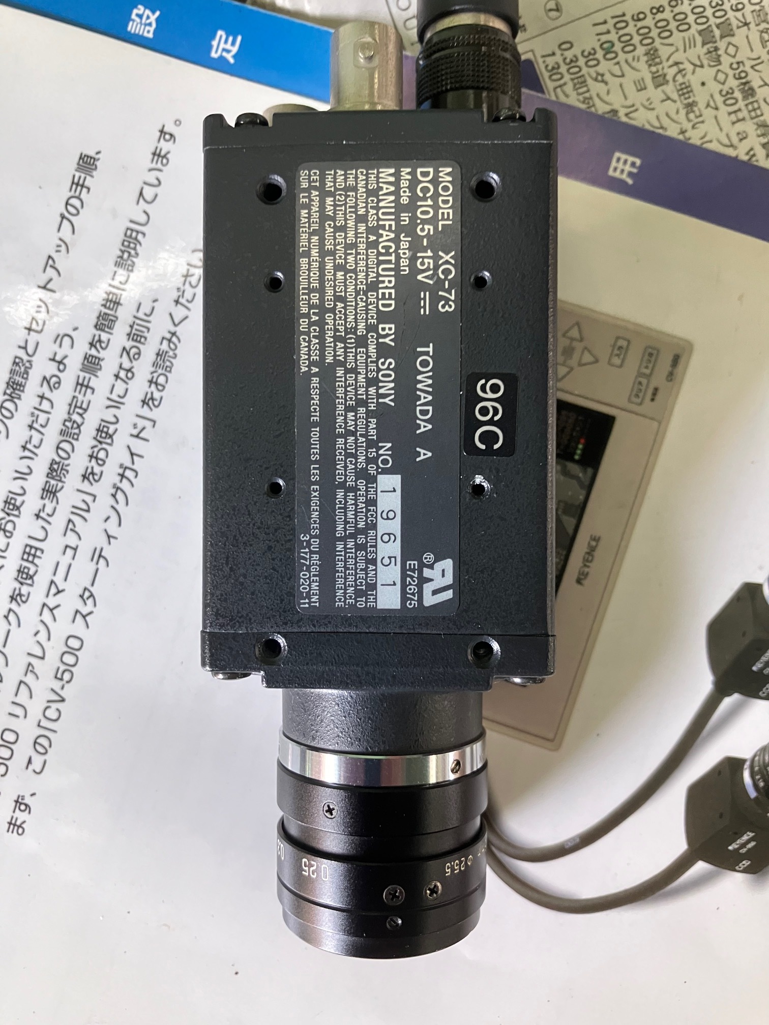 ソニー CCDカメラ XC-73
