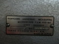 東京光学機械 工具顕微鏡 T.U.M.200-BD